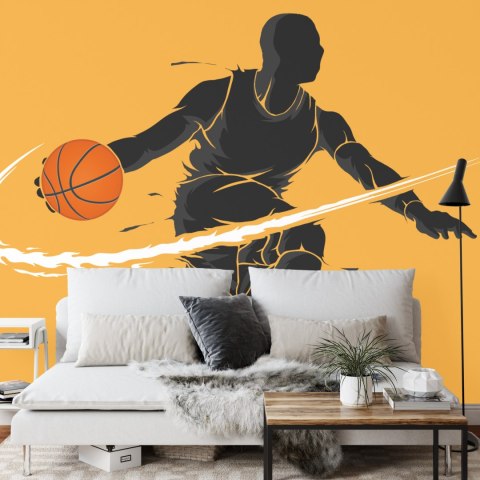 Fototapeta Dryblujący Koszykarz Flizelina Zmywalna 460x300 FT-3116-VEML12