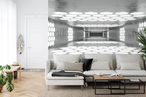 Fototapeta 3D Tunel - Abstrakcja Flizelina Zmywalna 368x254 FT-57-VEML8