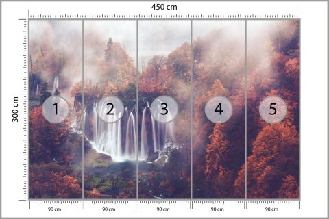 Fototapeta Jesienny Wodospad Flizelina Zmywalna 450x300 FT-563-VEML450-300