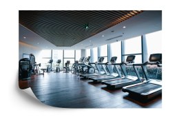 Fototapeta Wnętrze Nowoczesnej Siłowni 3D Flizelina 312x219 FT-3964-VEXXL