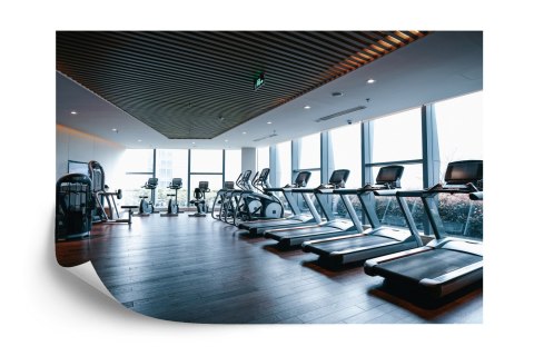 Fototapeta Wnętrze Nowoczesnej Siłowni 3D Flizelina 368x280 FT-3964-V10