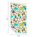 Tapeta Drzewa Zieleń Góry Lisy, Do Pokoju Chłopca Flizelina 53x1000 TR-1782-VER-53