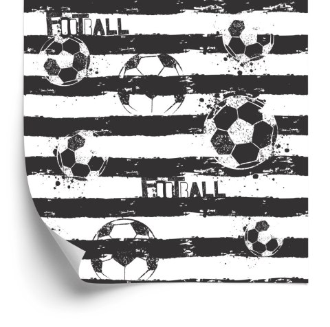 Tapeta Piłki Nożne W Stylu Grunge Flizelina 53x1000 TR-6020-VER-53