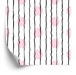 Tapeta Pionowe Paski I Kropki Flizelina 53x1000 TR-2194-VER-53