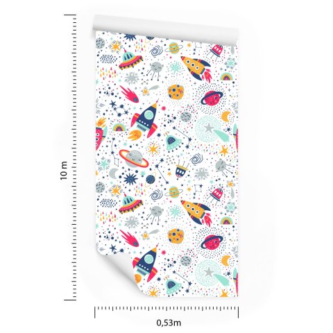 Tapeta Pojazdy Kosmiczne I Planety Flizelina 53x1000 TR-3637-VER-53