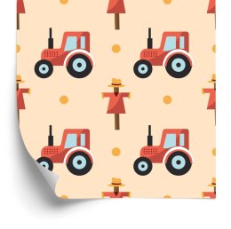 Tapeta Traktory Ze Strachami Na Wróble Flizelina 53x1000 TR-5863-VER-53