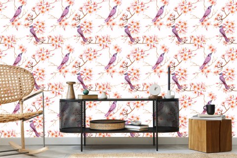 Tapeta - Piękne Kolorowe Ptaki Flizelina 53x1000 TR-2737-VER-53