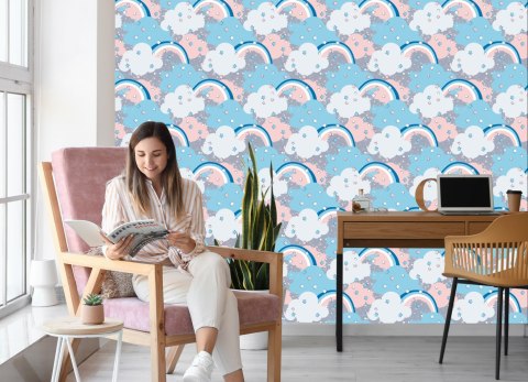 Tapeta Tęcza Z Chmurami Flizelina 53x1000 TR-1777-VER-53