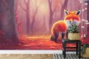 Fototapeta Woodland Fox In Autumn, Created With Ai, Artificial Intelligence Tapeta Samoprzylepna 368x280 FT-448486-SK10