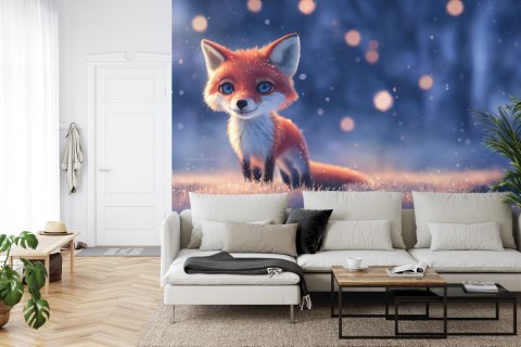 Fototapeta Woodland Fox In Winter Snow, Created With Ai, Artificial Intelligence Flizelina 416x290 FT-448487-VEXXXXL