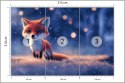 Fototapeta Woodland Fox In Winter Snow, Created With Ai, Artificial Intelligence Flizelina Zmywalna 315x210 FT-448487-VEML315-21