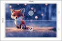Fototapeta Woodland Fox In Winter Snow, Created With Ai, Artificial Intelligence Tapeta Samoprzylepna 254x184 FT-448487-SK4