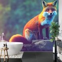 Fototapeta Fox Sitting In The Woods With Weird Eyes Flizelina 254x184 FT-448489-V4