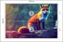 Fototapeta Fox Sitting In The Woods With Weird Eyes Flizelina 254x184 FT-448489-V4