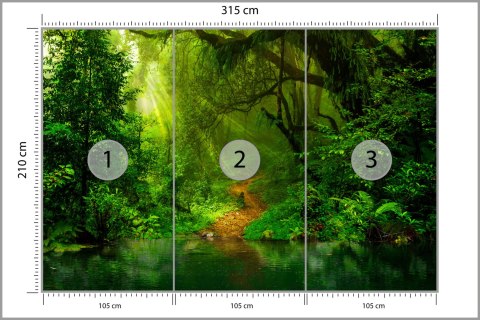 Fototapeta Las Flizelina Zmywalna 315x210 FT-448488-VEML315-210