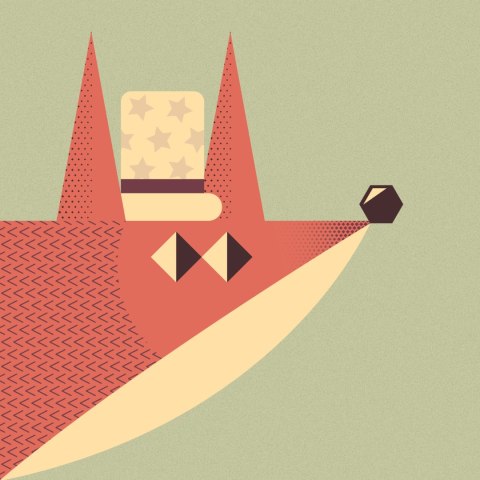 Fototapeta Of A Fox With A Hat Tapeta Samoprzylepna 300x210 FT-448490-SK300-210