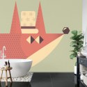 Fototapeta Of A Fox With A Hat Vinyl Strukturalny 270x180 FT-448490-VS270-180