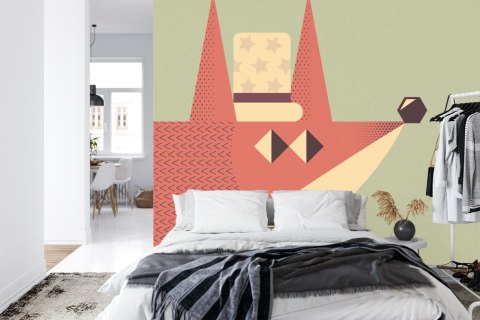 Fototapeta Of A Fox With A Hat Vinyl Strukturalny 315x210 FT-448490-VS315-210