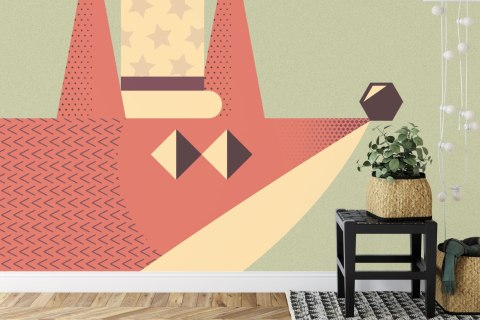 Fototapeta Of A Fox With A Hat Vinyl Strukturalny 405x270 FT-448490-VS405-270