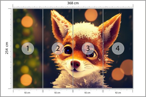 Fototapeta Little Fox Flizelina 368x254 FT-448491-V8