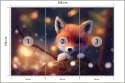 Fototapeta Red Fox Cub In The Snow Vinyl Gładki 208x146 FT-448493-VGXL