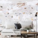 Fototapeta Animals World Map For Kids Wallpaper Design Flizelina 254x184 FT-448497-V4