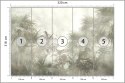 Fototapeta Tropical Trees And Leaves In Foggy Forest Wallpaper Design - 3D Flizelina Zmywalna 520x318 FT-448496-VEMLXXXXXL