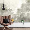 Fototapeta Tropical Trees And Leaves In Foggy Forest Wallpaper Design - 3D Tapeta Samoprzylepna 360x240 FT-448496-SK360-240