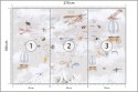 Fototapeta Animals World Map For Kids Wallpaper Design Vinyl Strukturalny 270x180 FT-448497-VS270-180