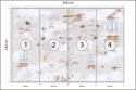 Fototapeta Animals World Map For Kids Wallpaper Design Vinyl Strukturalny 360x240 FT-448497-VS360-240