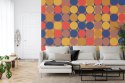 Fototapeta Retro Pattern, Geometric Colorful Abstract Flizelina Zmywalna 180x120 FT-448507-VEML180-120