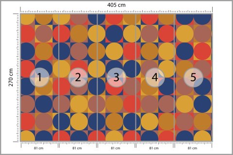 Fototapeta Retro Pattern, Geometric Colorful Abstract Tapeta Samoprzylepna 405x270 FT-448507-SK405-270