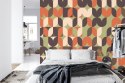 Fototapeta Retro Pattern, Geometric Colorful Abstract Flizelina Zmywalna 180x120 FT-448508-VEML180-120