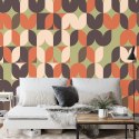 Fototapeta Retro Pattern, Geometric Colorful Abstract Vinyl Strukturalny 400x280 FT-448508-VS400-280