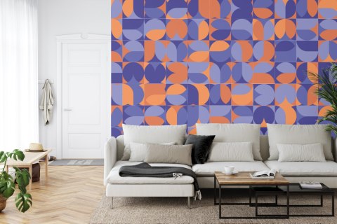 Fototapeta Retro Pattern, Geometric Colorful Abstract Flizelina Zmywalna 450x300 FT-448509-VEML450-300