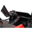 Lamborghini Aventador SV na akumulator dla 2 dzieci Czerwony + Silnik bezszczotkowy + Pompowane koła + Audio LED