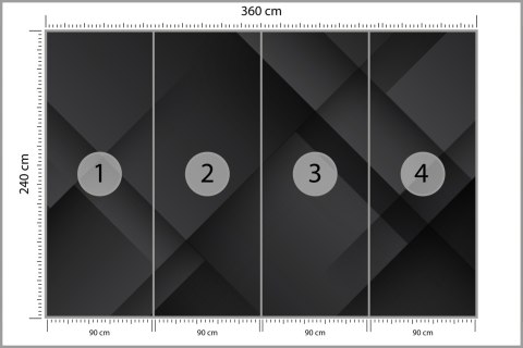 Fototapeta Abstract Black Background. Abstract Graphic Design Banner Pattern Background Template. Tapeta Samoprzylepna 360x240 F