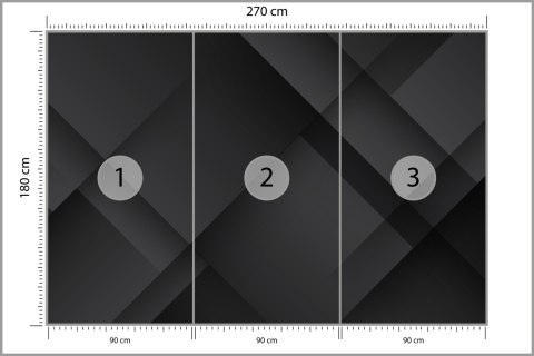 Fototapeta Abstract Black Background. Abstract Graphic Design Banner Pattern Background Template. Vinyl Gładki 270x180 FT-448515