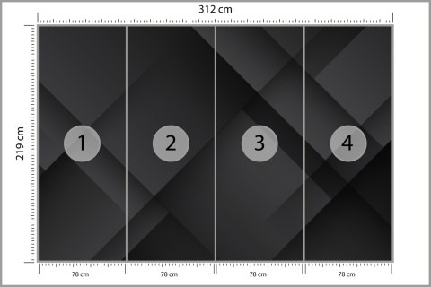 Fototapeta Abstract Black Background. Abstract Graphic Design Banner Pattern Background Template. Vinyl Gładki 312x219 FT-448515