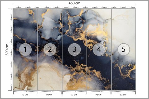 Fototapeta Marble Ink Abstract Art From Exquisite Original Painting For Abstract Background . Painting Was Painted Pattern Of Om