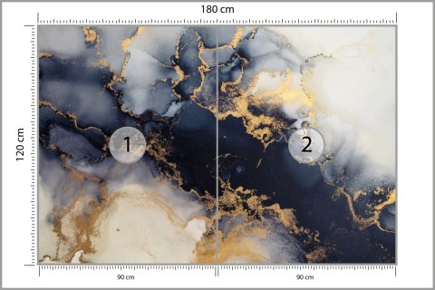 Fototapeta Marble Ink Abstract Art From Exquisite Original Painting For Abstract Background . Painting Was Painted Pattern Of Om