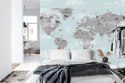 Fototapeta Animals World Map For Kids Wallpaper Design Flizelina Zmywalna 368x254 FT-448529-VEML8