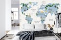 Fototapeta Animals World Map For Kids Wallpaper Design Flizelina 300x210 FT-448531-VE300-210