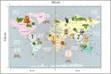 Fototapeta Animals World Map For Kids Wallpaper Design Flizelina Zmywalna 180x120 FT-448530-VEML180-120
