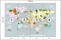Fototapeta Animals World Map For Kids Wallpaper Design Flizelina Zmywalna 368x254 FT-448530-VEML8