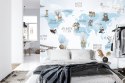 Fototapeta Animals World Map For Kids Wallpaper Design Flizelina 460x300 FT-448532-V12