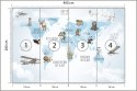 Fototapeta Animals World Map For Kids Wallpaper Design Flizelina Zmywalna 400x280 FT-448532-VEML400-280