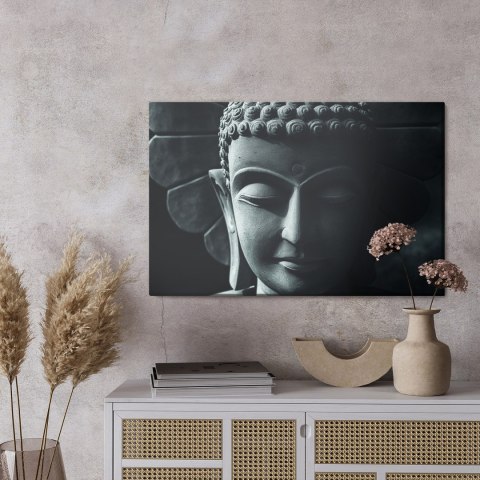 Obraz Na Płótnie Głowa Buddy Canvas Naturalny 100x70 LB-2549-NC100-70