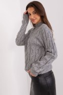 Sweter Damski Model AT-SW-2235.00P Dark Grey - AT AT