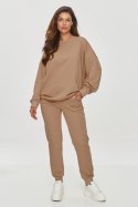 Bluza Damska Model M859 Cappuccino - Makadamia Makadamia